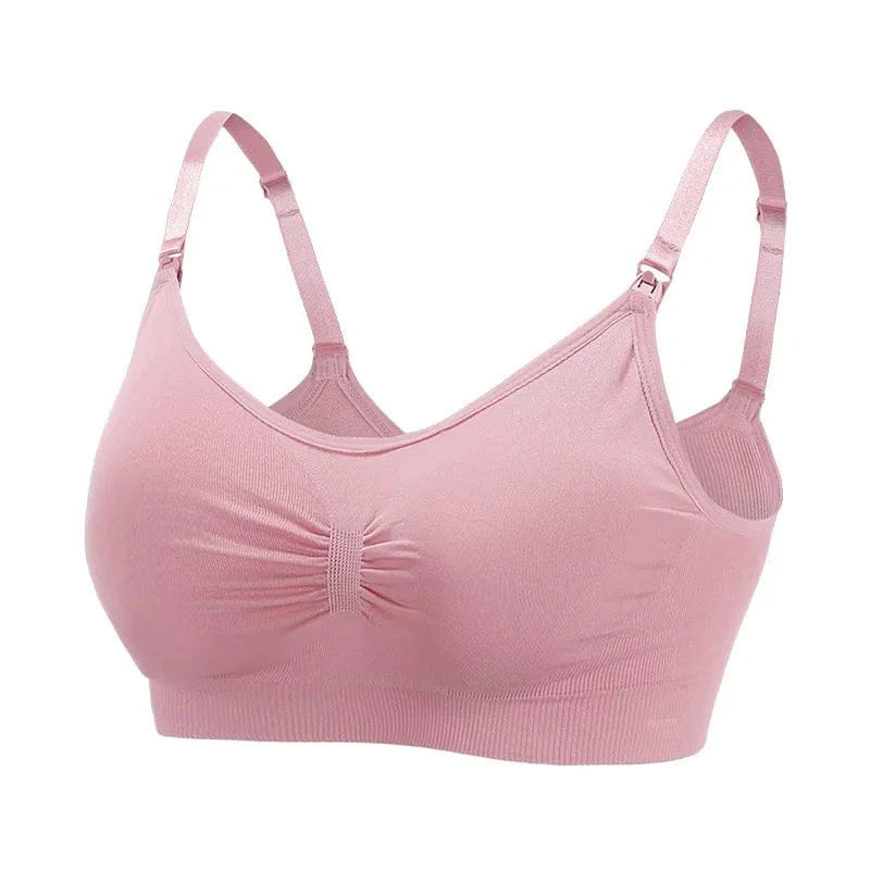 High Quality Maternity Nursing Bras Cotton Breastfeeding Pregnant Underwear Seamless Large Size Breathable Bra Push Up - A-1 Thread Vault