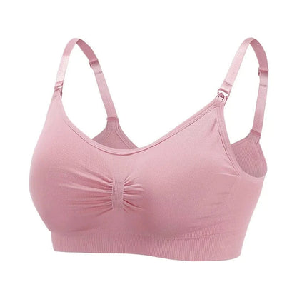 High Quality Maternity Nursing Bras Cotton Breastfeeding Pregnant Underwear Seamless Large Size Breathable Bra Push Up - A-1 Thread Vault