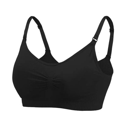 High Quality Maternity Nursing Bras Cotton Breastfeeding Pregnant Underwear Seamless Large Size Breathable Bra Push Up - A-1 Thread Vault