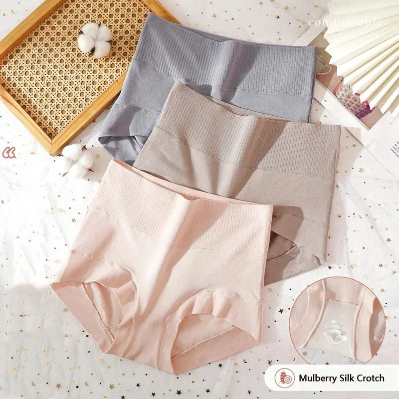 High Waist Cotton Women Panties Body Shaper Underwear Soft Sexy Ladies Slimming Briefs Breathable Female Lingerie Plus Size 3XL - A-1 Thread Vault