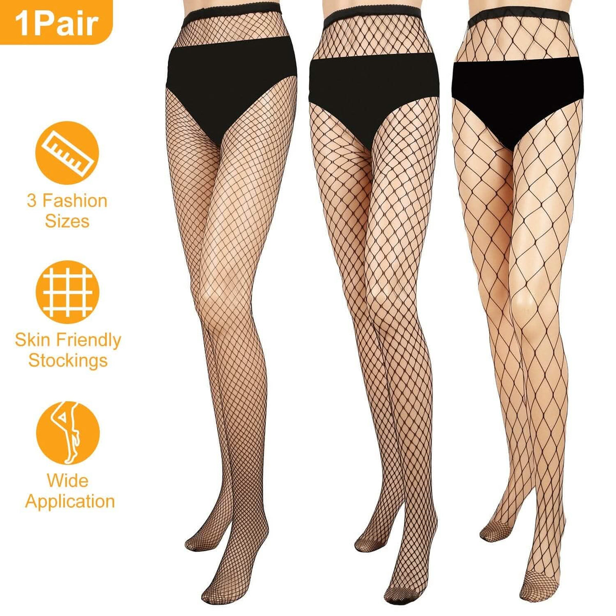 High Waist Pantyhose Stretchy Mesh Hollow Out Stockings - A-1 Thread Vault