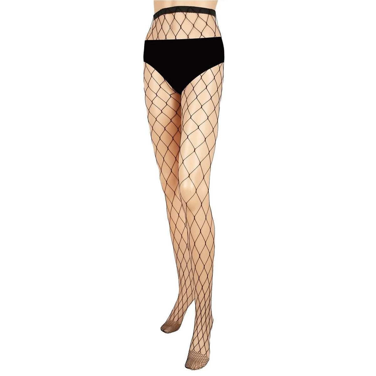 High Waist Pantyhose Stretchy Mesh Hollow Out Stockings - A-1 Thread Vault