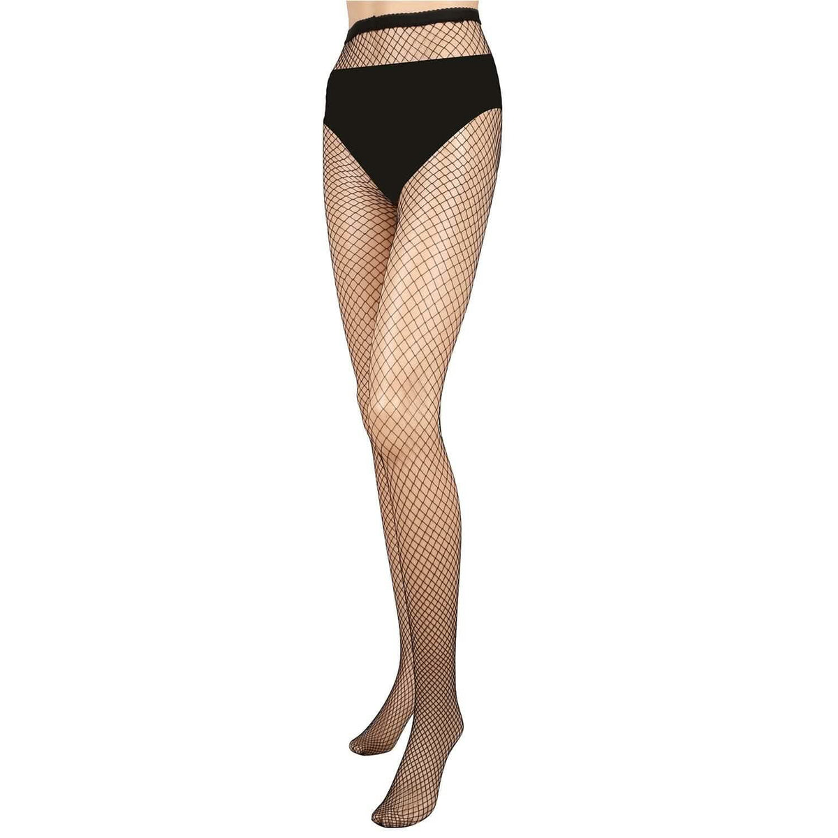 High Waist Pantyhose Stretchy Mesh Hollow Out Stockings - A-1 Thread Vault