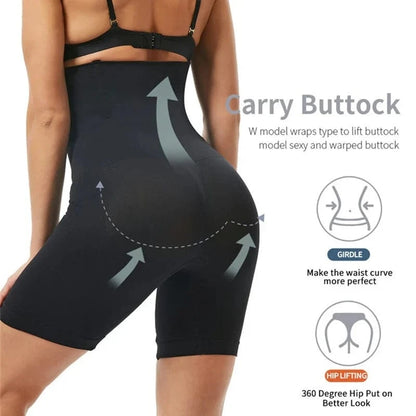 High Waist Trainer Panties Shapewear for Women Tummy Control Hip Butt Lifter Shorts Slimming Sheath Ladies Mid Thigh Body Shaper - A-1 Thread Vault