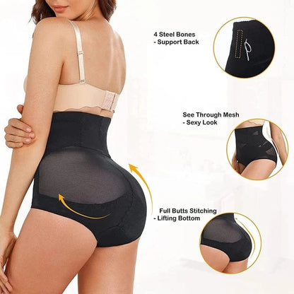 High Waisted Body Shaper X-shaped Girdles Tummy Control Shapewear Panties Slimming Waist Trainer Butt Lifter Underwear Shapers - A-1 Thread Vault