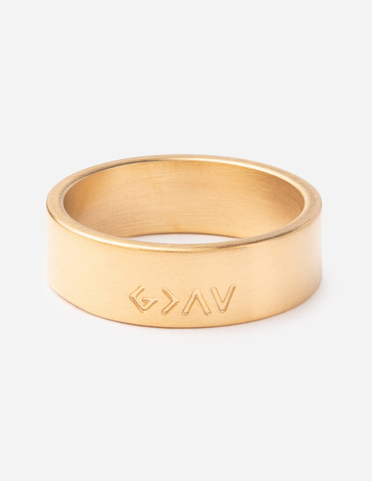 Highs and Lows Matte Gold Ring - A-1 Thread Vault