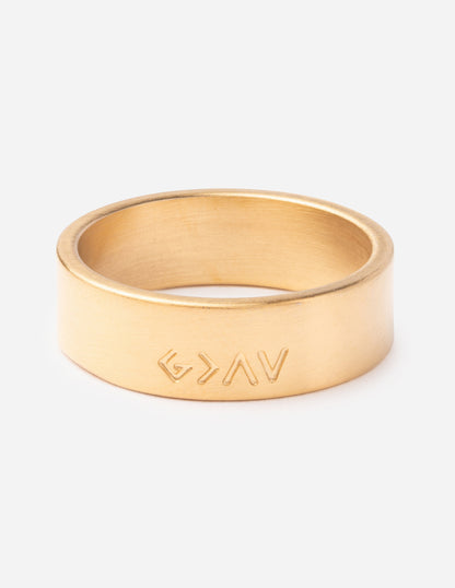 Highs and Lows Matte Gold Ring - A-1 Thread Vault