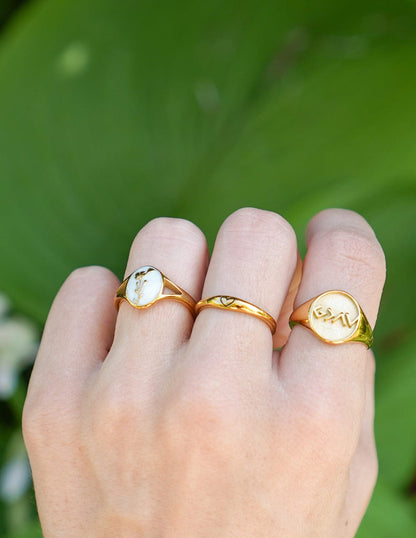 Highs and Lows Signet Ring - A-1 Thread Vault