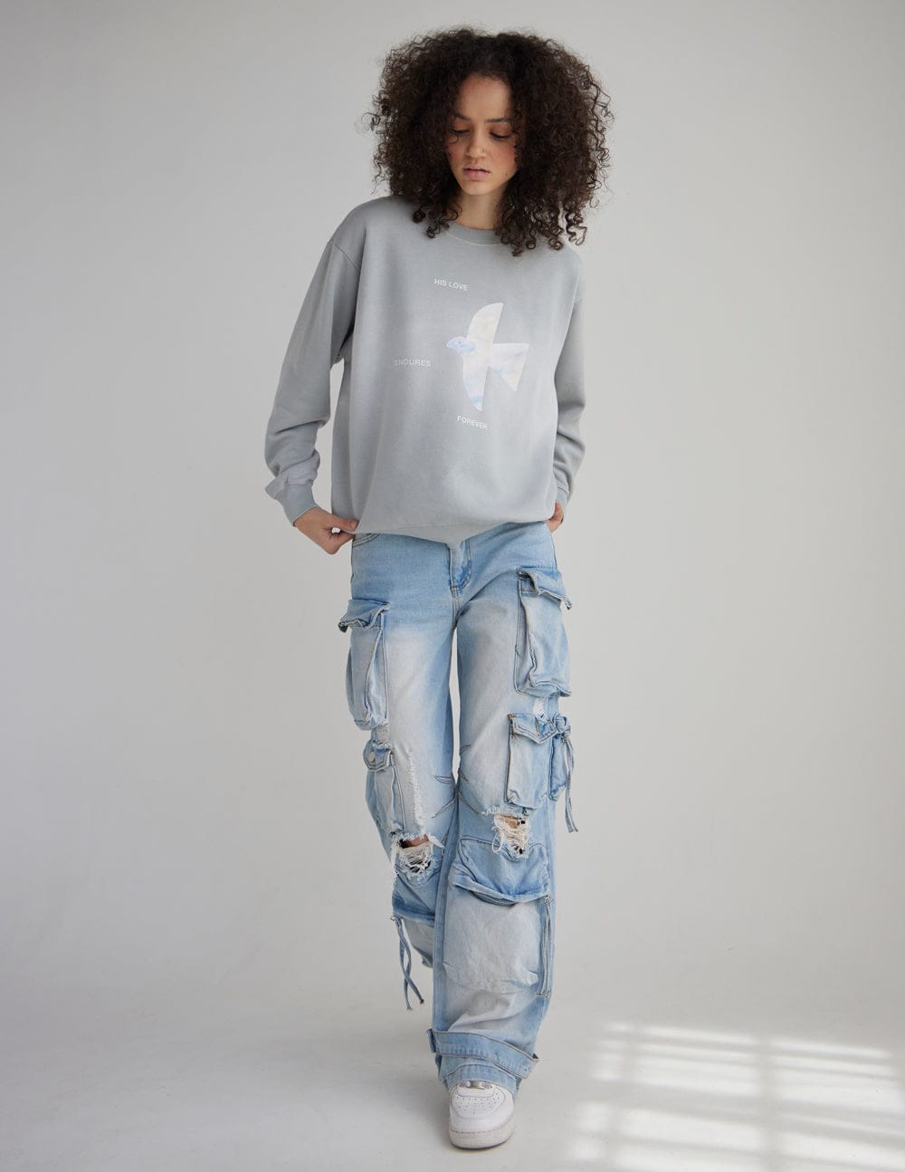 His Love Endures Forever Unisex Crewneck - A-1 Thread Vault