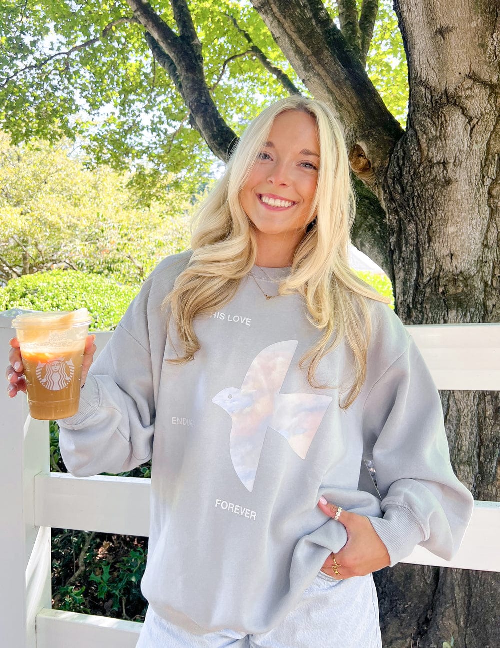 His Love Endures Forever Unisex Crewneck - A-1 Thread Vault