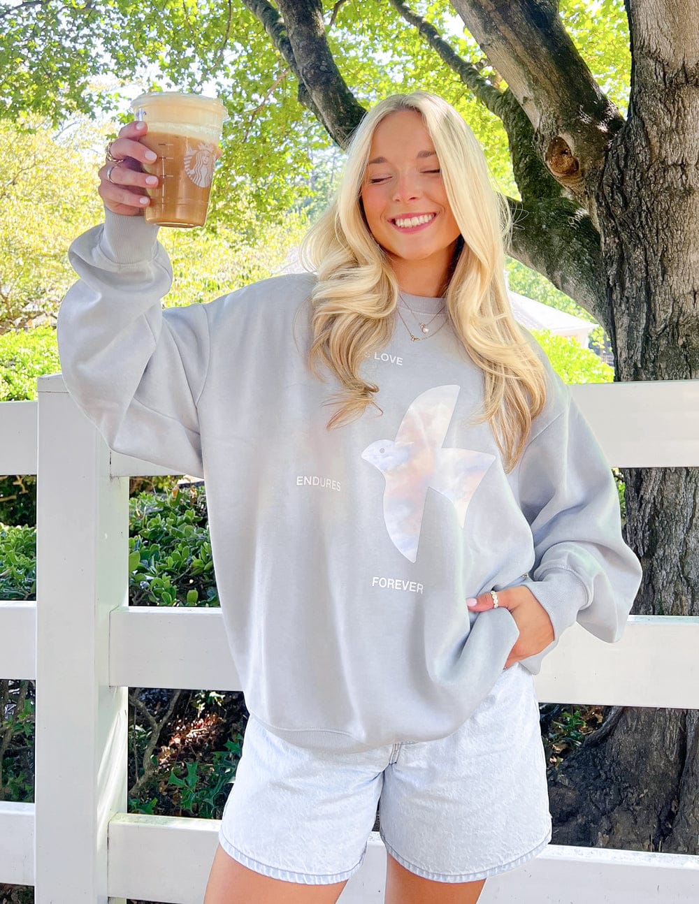His Love Endures Forever Unisex Crewneck - A-1 Thread Vault