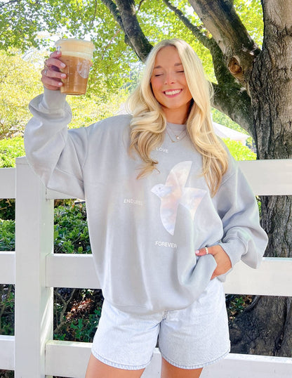 His Love Endures Forever Unisex Crewneck - A-1 Thread Vault