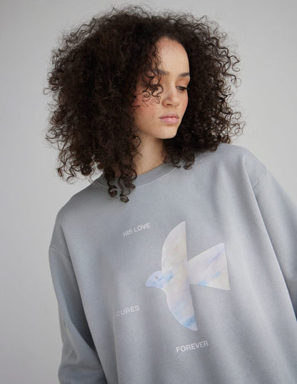 His Love Endures Forever Unisex Crewneck - A-1 Thread Vault