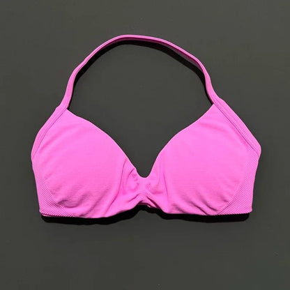 HISTELLO Impact Strappy Bra Gym Top Women High Support Thin Strap Halter Sports Seamless Bras Scrunch Push-up Workout Yoga Tanks - A-1 Thread Vault