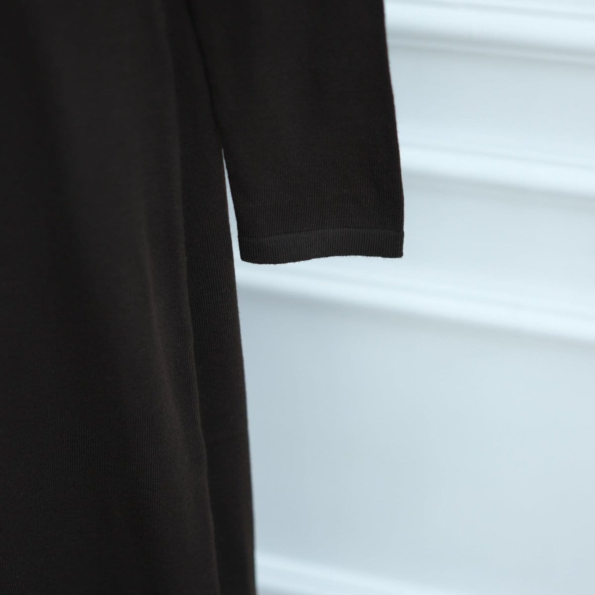 Hollow-Out Knit Open Abaya Cardigan with Waist Belt(MOA315) - A-1 Thread Vault