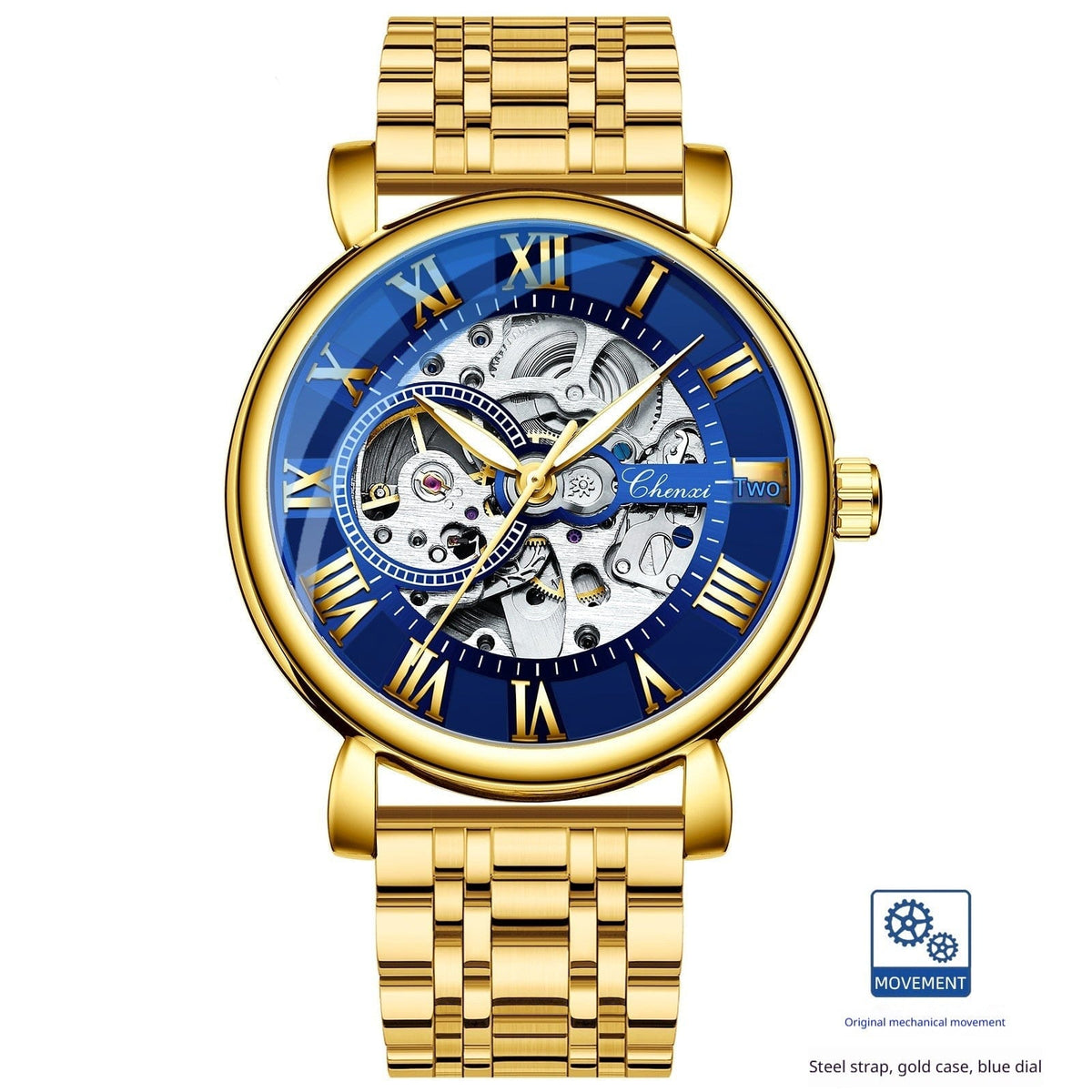 Hollow Waterproof Luminous Automatic Mechanical Watch - A-1 Thread Vault