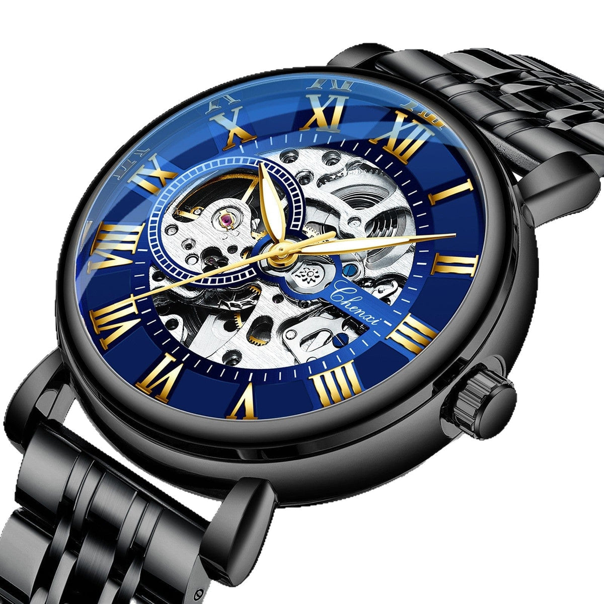 Hollow Waterproof Luminous Automatic Mechanical Watch - A-1 Thread Vault