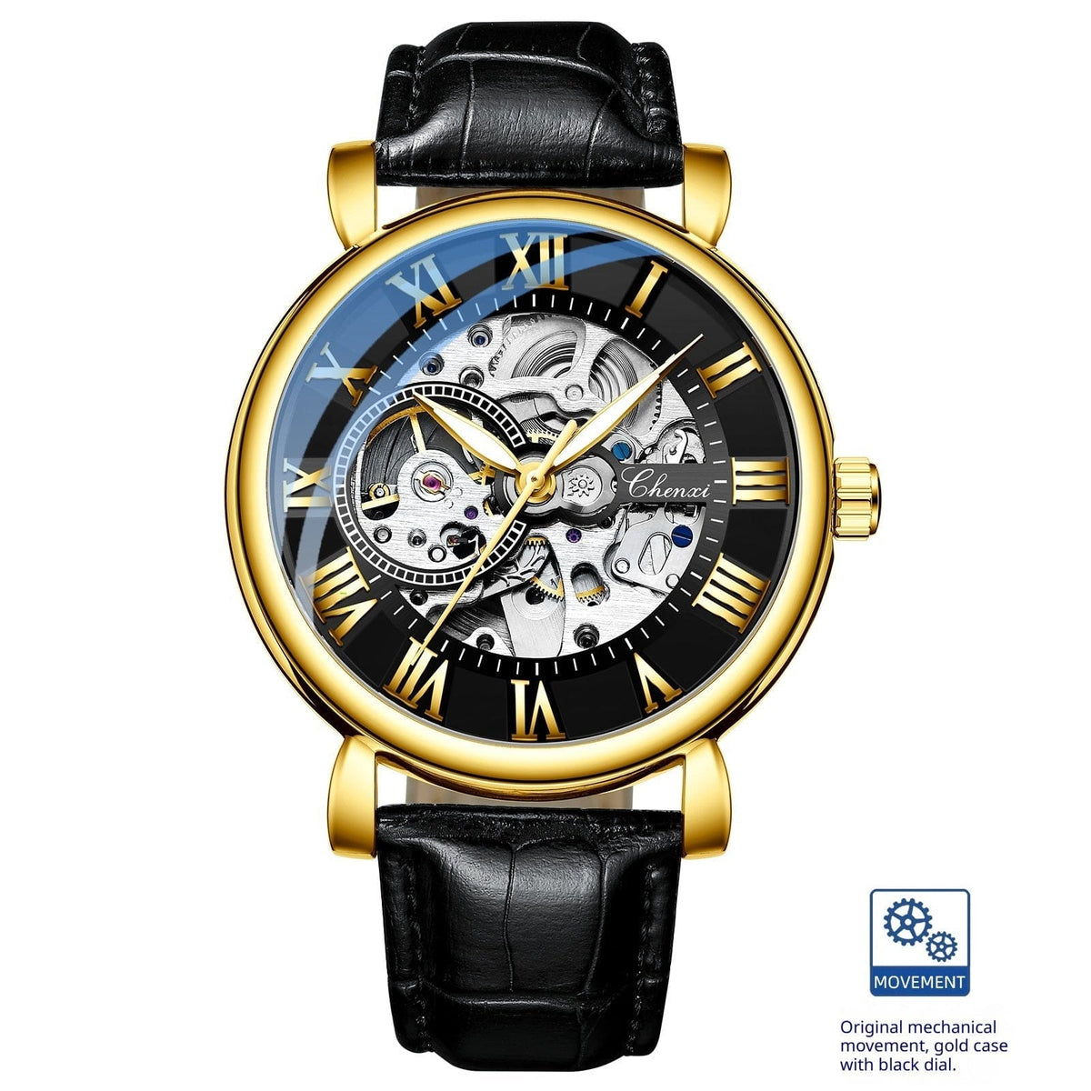 Hollow Waterproof Luminous Automatic Mechanical Watch - A-1 Thread Vault