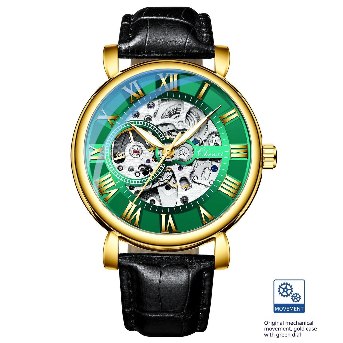 Hollow Waterproof Luminous Automatic Mechanical Watch - A-1 Thread Vault
