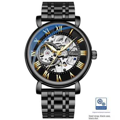 Hollow Waterproof Luminous Automatic Mechanical Watch - A-1 Thread Vault