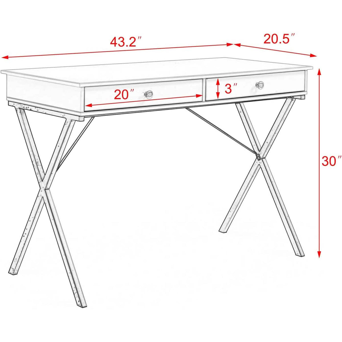 Home Office Computer Laptop Writing Desk - A-1 Thread Vault