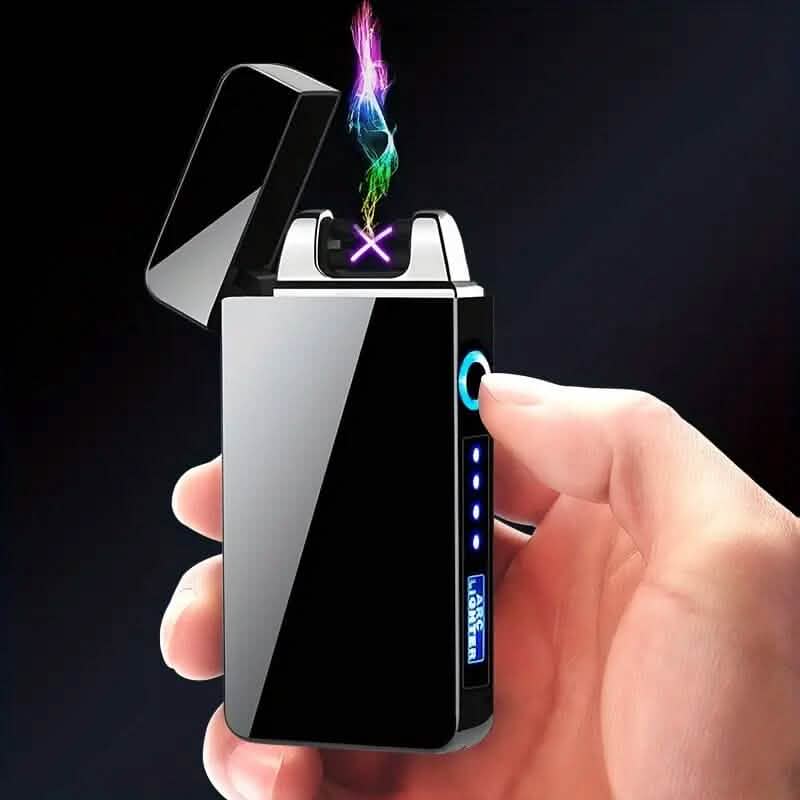 Hot Electric Windproof Metal Lighter - A-1 Thread Vault