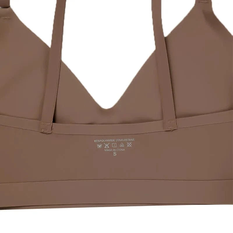 Hot Sale High Quality Latest Design Us Size Stylish Solid Ice Silk Seamless Wireless Bras And Women Underwear Set - A-1 Thread Vault