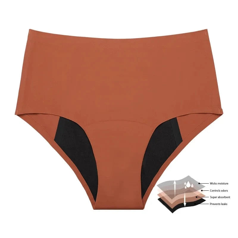 Hot Sale Mid-Rise Seamless Menstrual Period Panties 4 Layers Absorbent Leak Proof Culotte Lengthened Menstrual Panties - A-1 Thread Vault