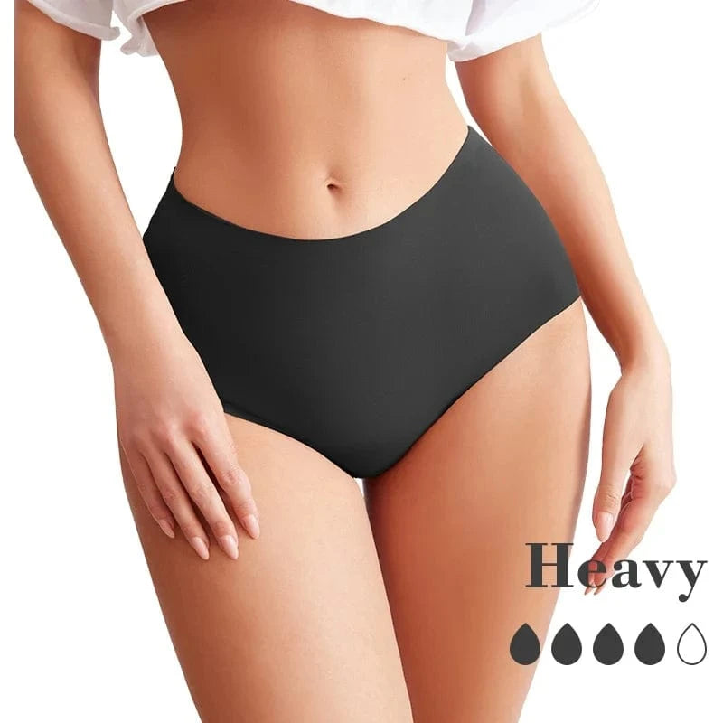 Hot Sale Mid-Rise Seamless Menstrual Period Panties 4 Layers Absorbent Leak Proof Culotte Lengthened Menstrual Panties - A-1 Thread Vault