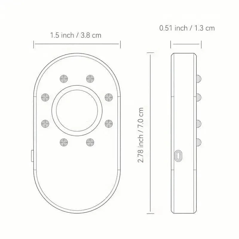 Hotel Hidden Camera Detector Finder, Infrared Detector, Travel Mini Portable Anti-Peeping Anti-Monitoring Camera Scanner - A-1 Thread Vault