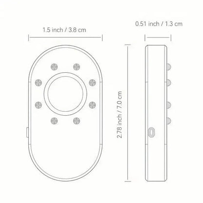 Hotel Hidden Camera Detector Finder, Infrared Detector, Travel Mini Portable Anti-Peeping Anti-Monitoring Camera Scanner - A-1 Thread Vault