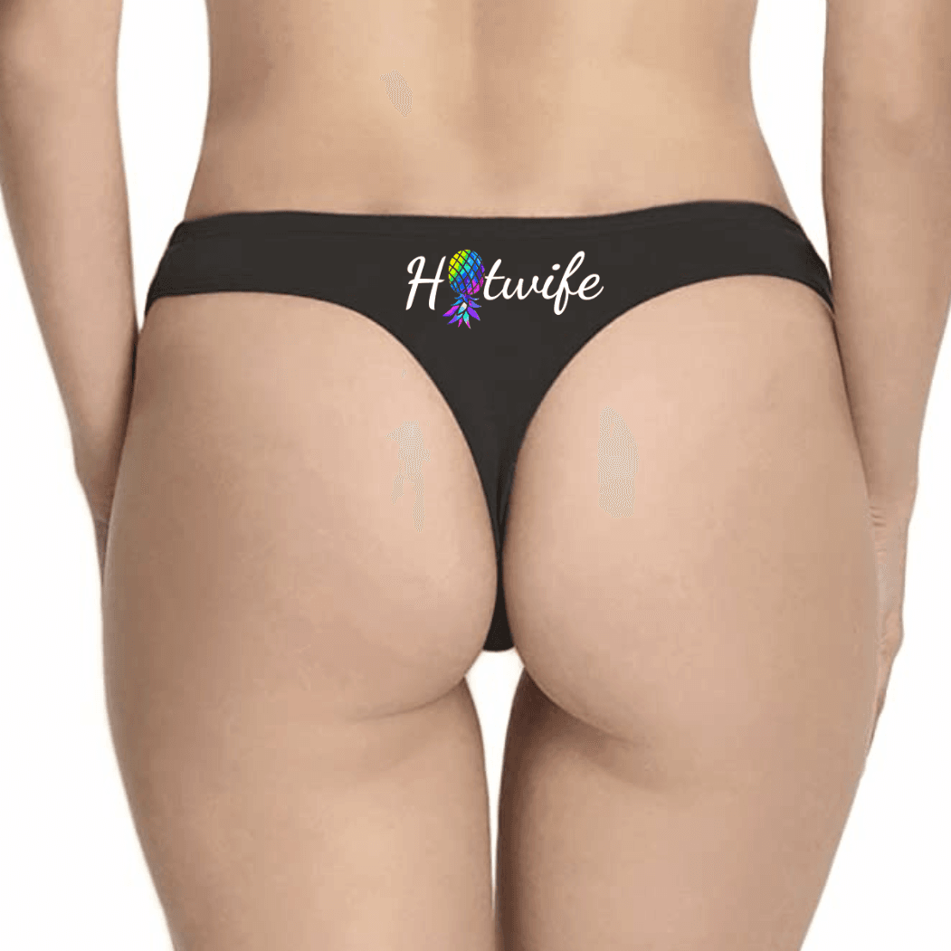 Hotwife Upside Down Pineapple Cotton Thong Panties - A-1 Thread Vault