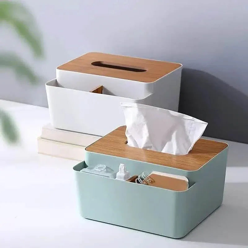 Household Simple Wood Grain Paper Box - A-1 Thread Vault