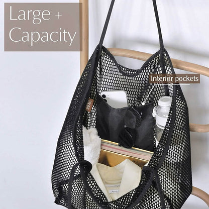 HOXIS Mesh Beach Tote Women's Shoulder Bag - A-1 Thread Vault