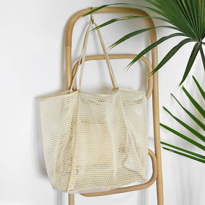 HOXIS Mesh Beach Tote Women's Shoulder Bag - A-1 Thread Vault