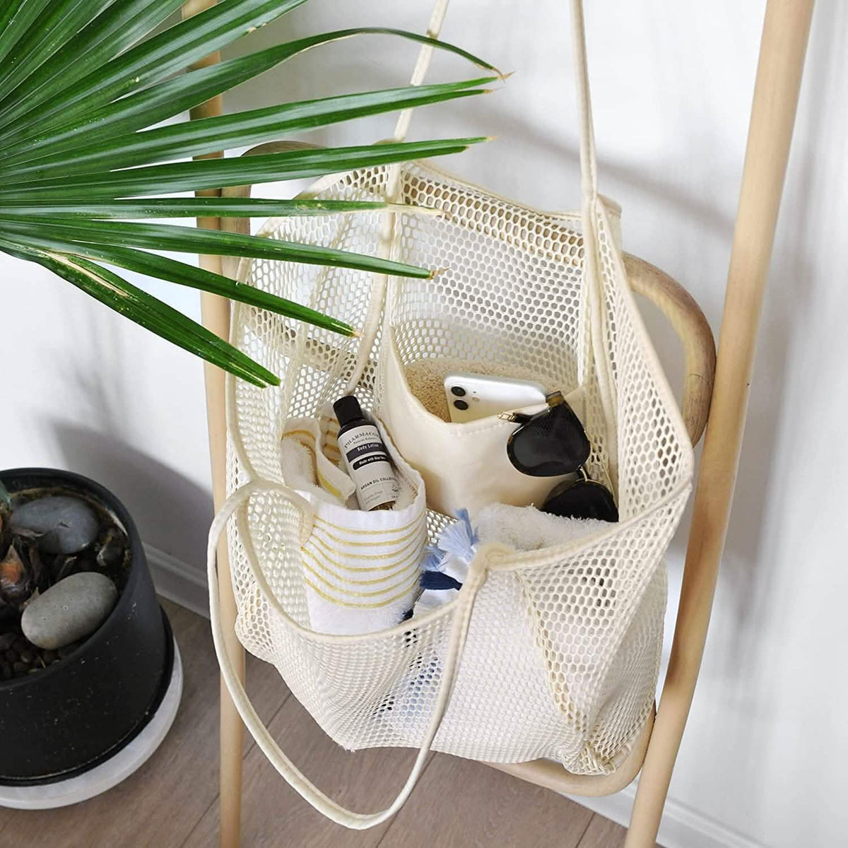 HOXIS Mesh Beach Tote Women's Shoulder Bag - A-1 Thread Vault