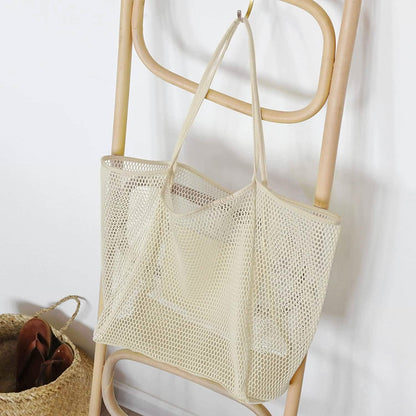 HOXIS Mesh Beach Tote Women's Shoulder Bag - A-1 Thread Vault