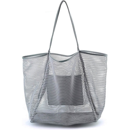 HOXIS Mesh Beach Tote Women's Shoulder Bag - A-1 Thread Vault