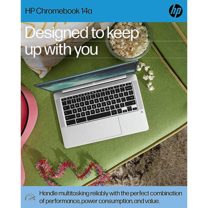 HP 14a-na0220nr, 14" HD Chromebook Intel Celeron N4120, 4GB RAM, 64GB eMMC (Refurbished) - A-1 Thread Vault