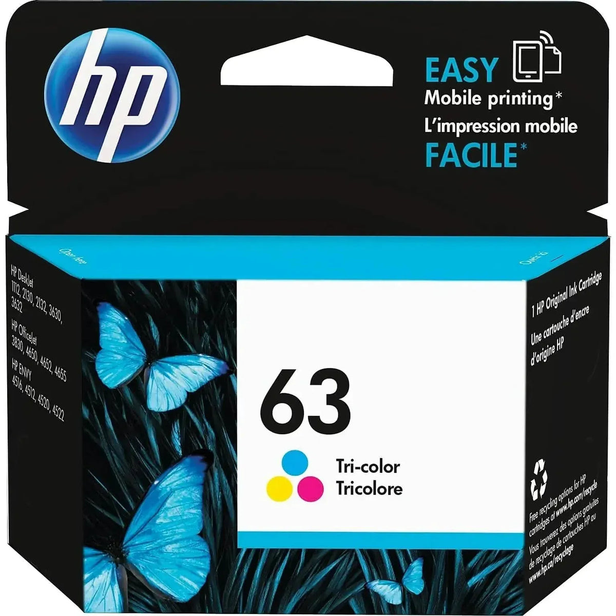 HP 63 Original Ink Cartridge F6U61AN F6U62AN - A-1 Thread Vault