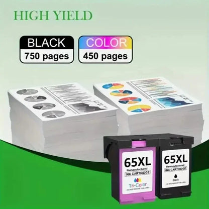 HP 65 / 65XL Black and Color Ink Cartridges - A-1 Thread Vault