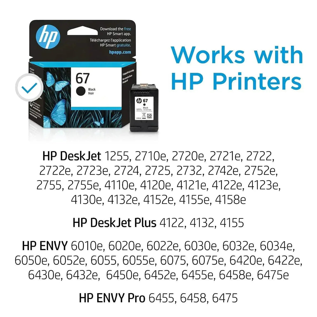 HP 67 Original Ink Cartridge 3YM55AN 3YM56AN - A-1 Thread Vault