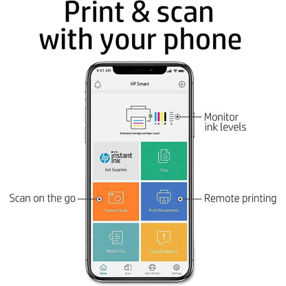 HP DeskJet 3755 Compact All-in-One Wireless Printer (Refurbished) - A-1 Thread Vault