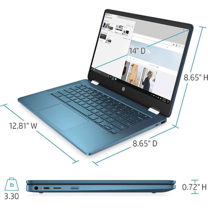 HP Laptop X360 14a Chromebook 14" HD Touchscreen (Refurbished) - A-1 Thread Vault