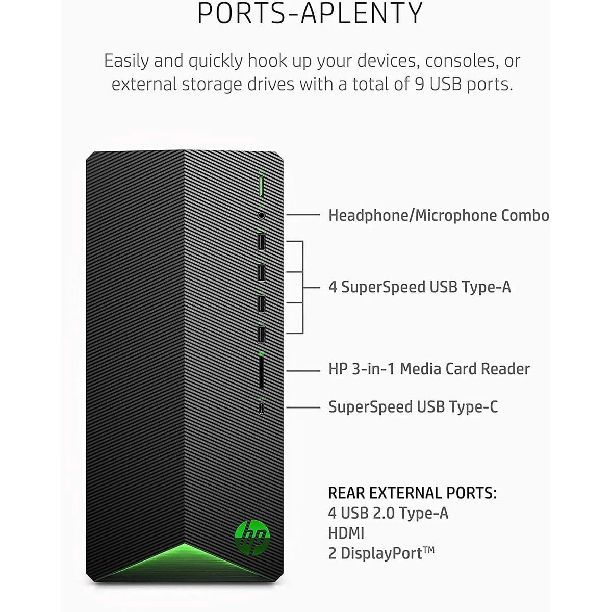HP Pavilion Gaming PC AMD Ryzen 5 5600G Processor (Refurbished) - A-1 Thread Vault