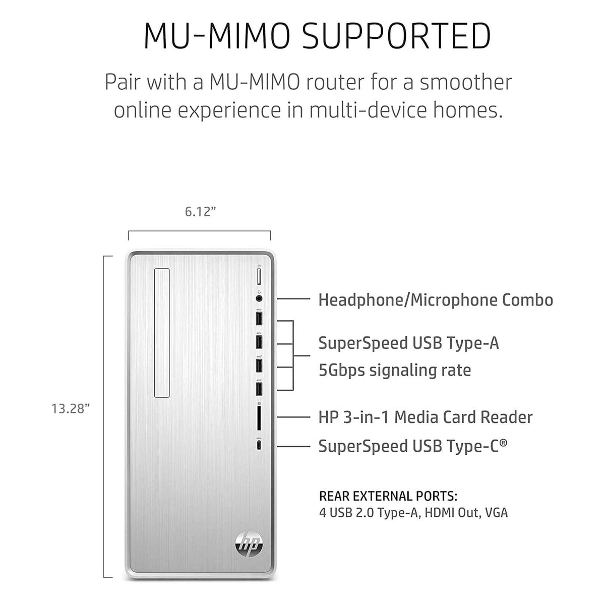 HP Pavilion TP01-2019 Desktop Mini Tower (Refurbished) - A-1 Thread Vault