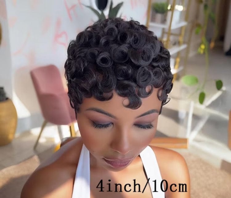Human Hair Pixie Cut Wig - A-1 Thread Vault