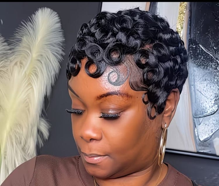 Human Hair Pixie Cut Wig - A-1 Thread Vault