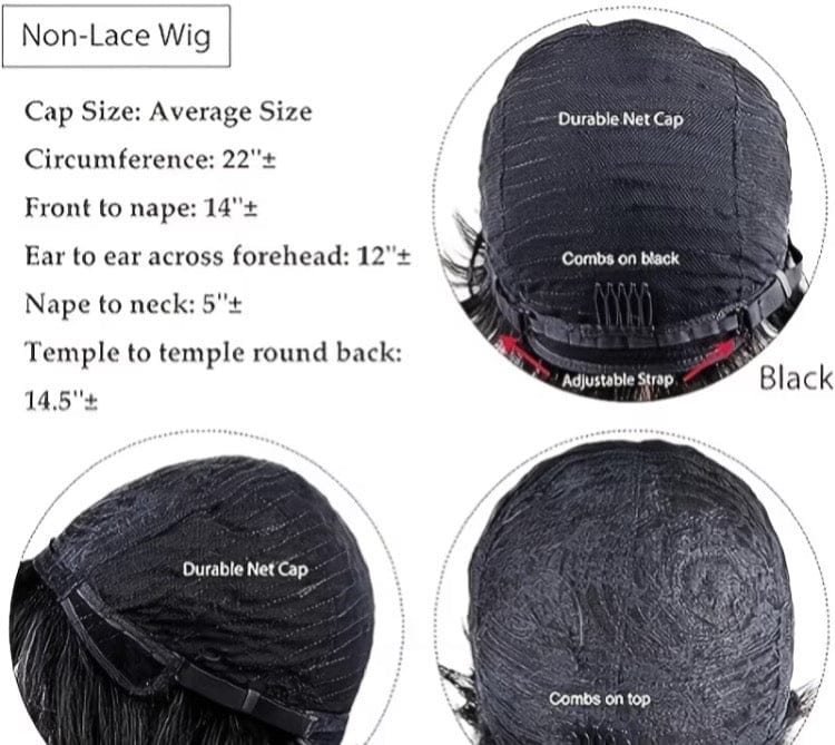 Human Hair Pixie Cut Wig - A-1 Thread Vault