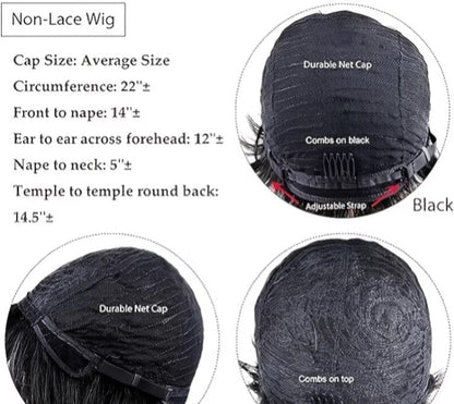 Human Hair Pixie Cut Wig - A-1 Thread Vault
